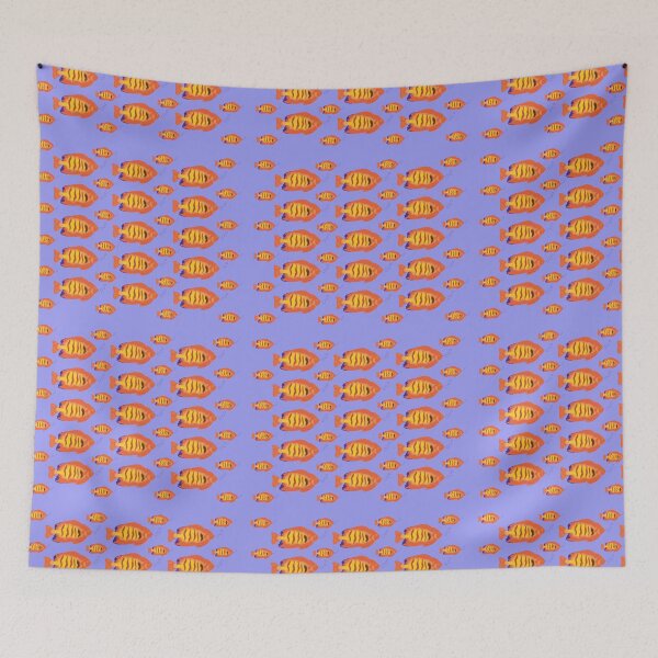 Item preview, Goldfish cute bright seamless pattern, design and wallpaper designed and sold by lafataviola.