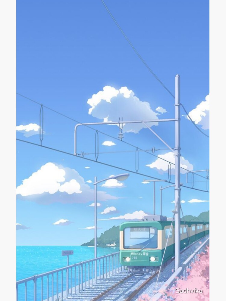 Anime Girl & Boy on Train while sunset Live Wallpaper - Live Wallpaper
