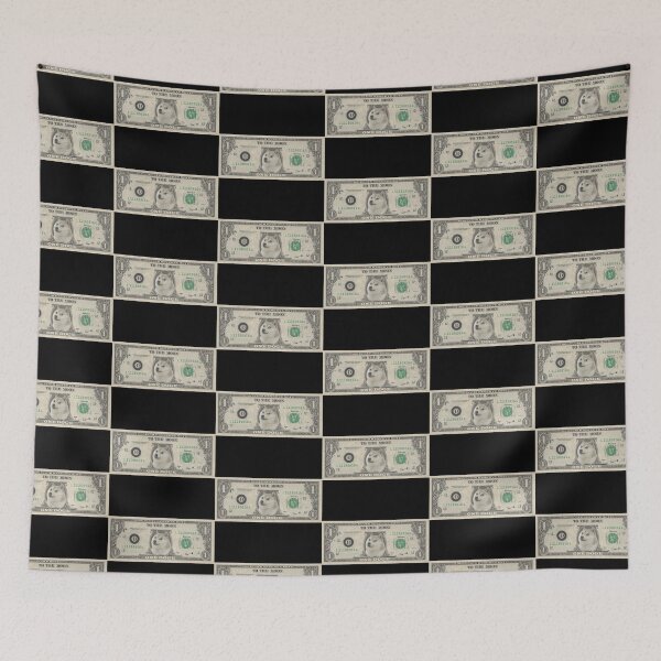 Item preview, One Doge One Dollar, DogeCoin, to the moon, crypto meme designed and sold by SLV7R.