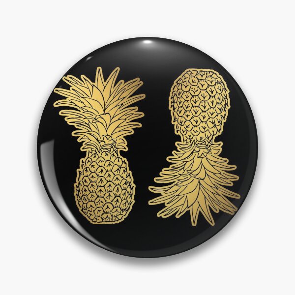 Item preview, golden pineapple pattern designed and sold by DisenyosDeMike.