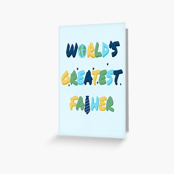 world's greatest father happy father's day card Greeting Card