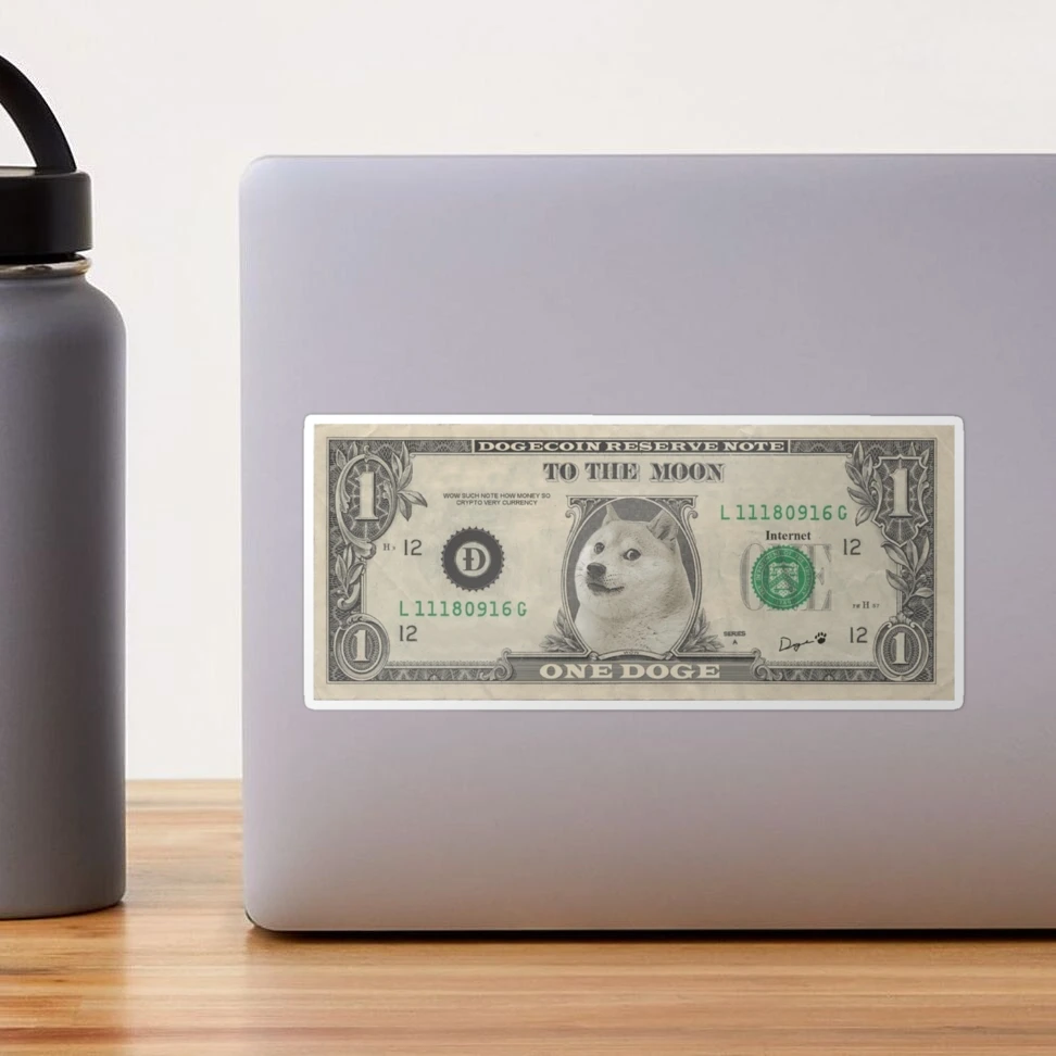 One Doge One Dollar, DogeCoin, to the moon, crypto meme