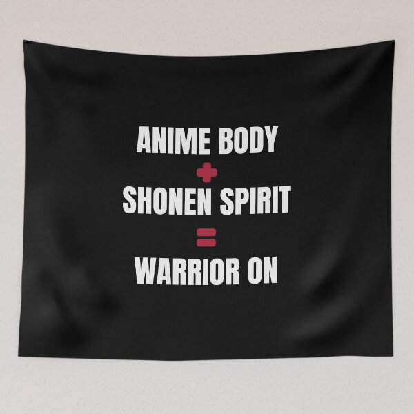 Aperçu de l'œuvre Anime Body Shonen Spirit WARRIOR Otaku Humour créée et vendue par Massaie55.