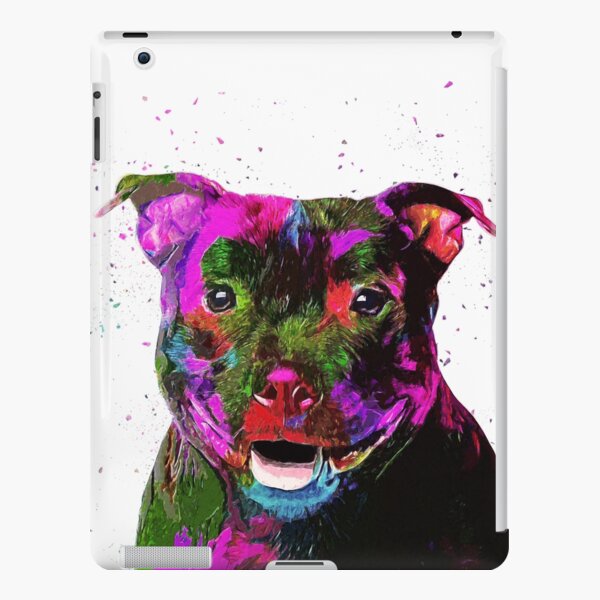 Staffordshire Bull Terrier Pop Art Portrait iPad Snap Case