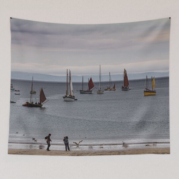 Item preview, Photographic print of boats waiting for the tide at looe Cornwall designed and sold by  Roscorla Photography.