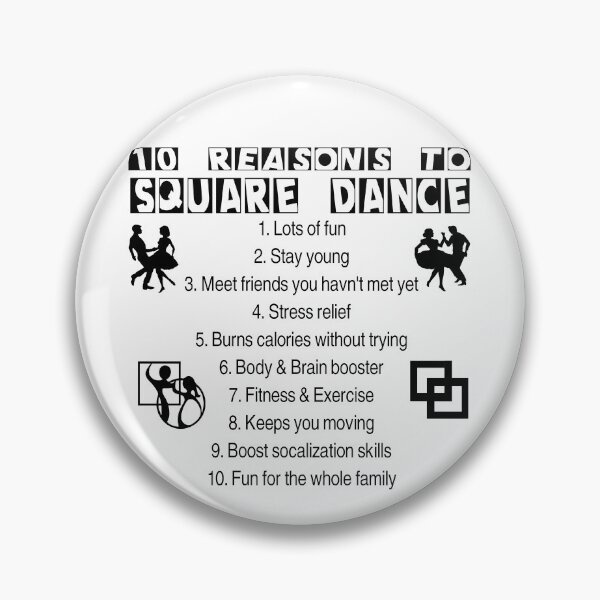 Item preview, 10 Reasons BLK designed and sold by Square Dancing Gifts & Merchandise.