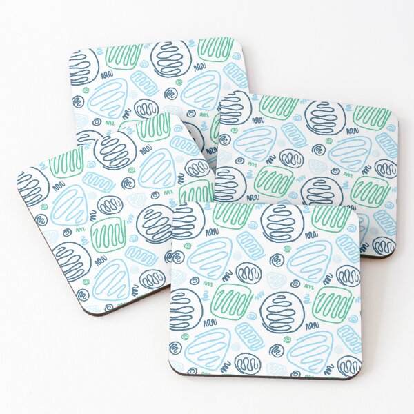 Item preview, Blue Green One Line Shapes designed and sold by OneLook.