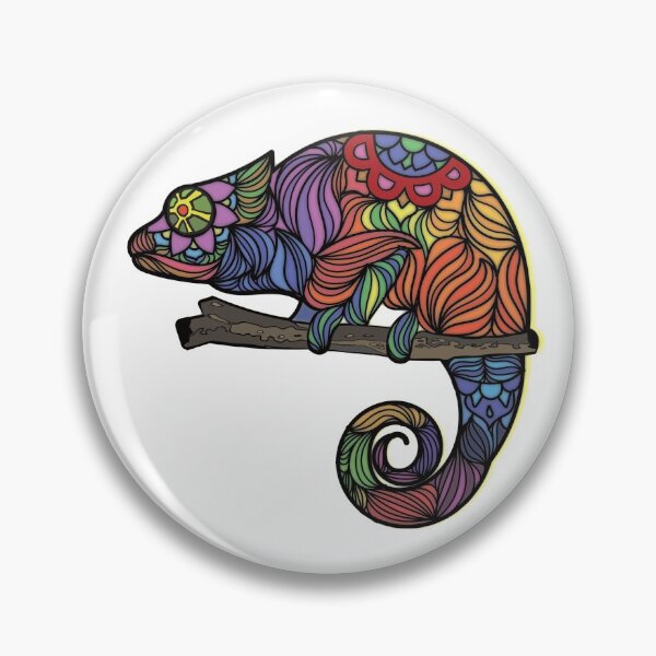 Item preview, Chameleon mandala chameleon design designed and sold by brunsch-print.