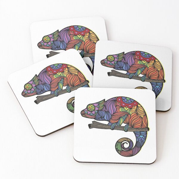Item preview, Chameleon mandala chameleon design designed and sold by brunsch-print.