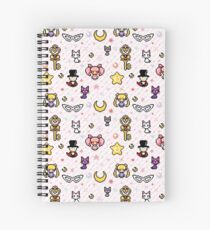 Sailor Moon family - Pink Spiral Notebook
