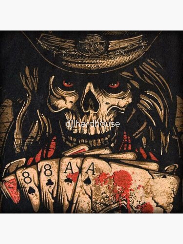 Aces and Eights. The Dead Man's Hand. - Dead Mans Hand - Sticker