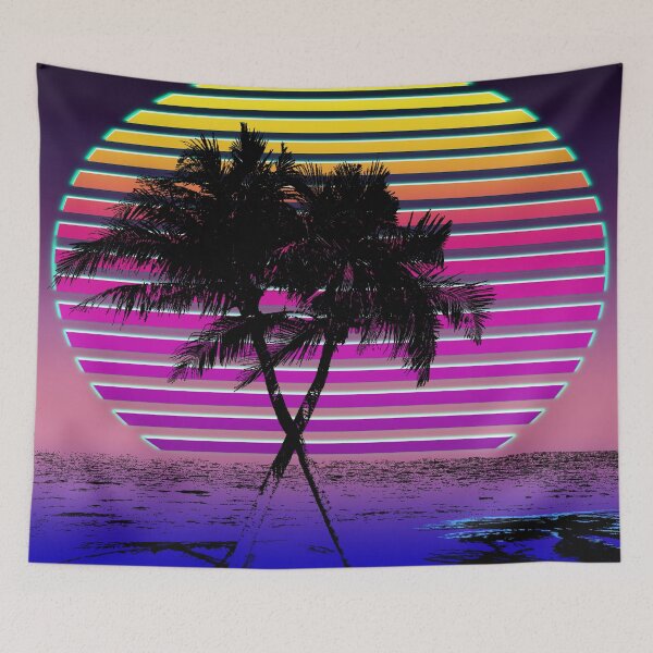 Item preview, Noche en la playa de Vaporwave designed and sold by kandycoded.