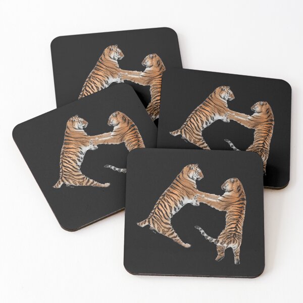 Item preview, Fighting tigers designed and sold by Ingo Gerlach.