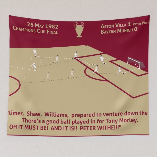 Item preview, Peter Withe Aston Villa European Cup goal designed and sold by Random-Prints.