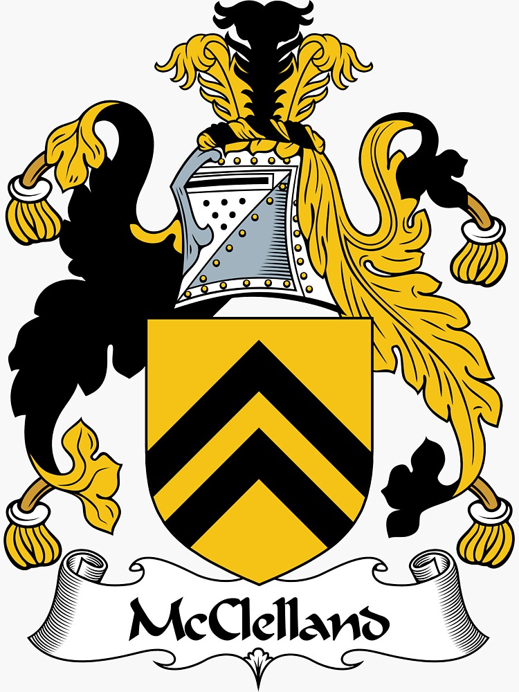 "McClelland Coat of Arms / McClelland Family Crest" Sticker for Sale by ScotlandForever Redbubble