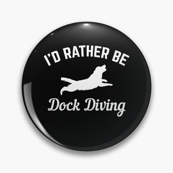 Item preview, I'd Rather Be Dock Diving - Cool Golden Retriever Water Sport Gift  designed and sold by Guarddogdrive.