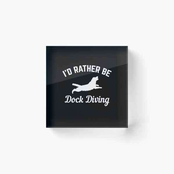 Item preview, I'd Rather Be Dock Diving - Cool Golden Retriever Water Sport Gift  designed and sold by Guarddogdrive.