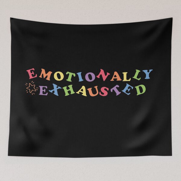 Item preview, Emotionally exhausted quote designed and sold by empathylife.