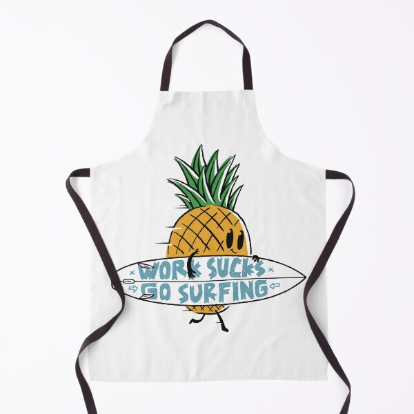Item preview, Work Sucks Go Surfing Funny Pineapple designed and sold by TotalityDesigns.