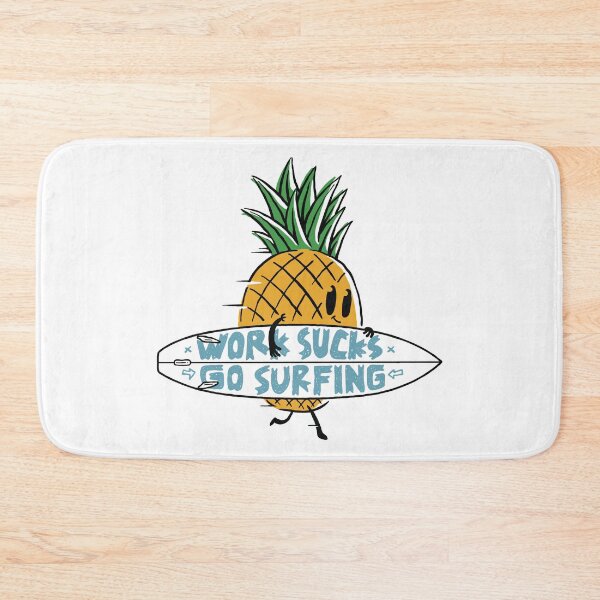 Item preview, Work Sucks Go Surfing Funny Pineapple designed and sold by TotalityDesigns.