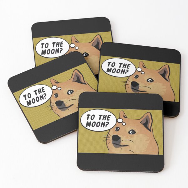 Item preview, Dogecoin to the moon? , DogeCoin, to the moon, crypto meme designed and sold by SLV7R.