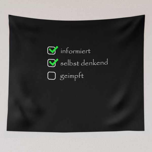 Item preview, Vaccinated - Informed - Self-thinking designed and sold by Shirt-Designs.
