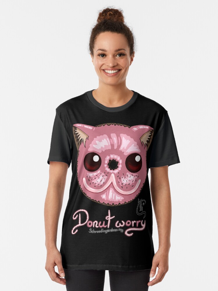 Thumbnail 2 von 5, Grafik T-Shirt, Donut worry! designt und verkauft von Boxcats.