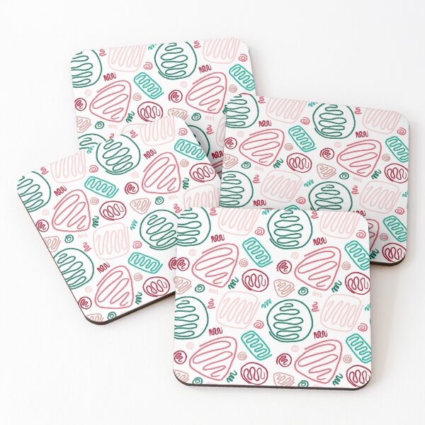 Item preview, Red Green One Line Shapes designed and sold by OneLook.