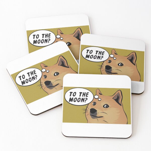 Item preview, Dogecoin to the moon? , DogeCoin, to the moon, crypto meme designed and sold by SLV7R.