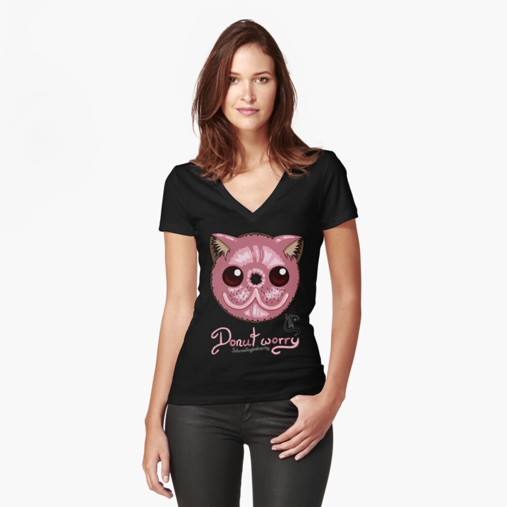Artikel-Vorschau von Tailliertes T-Shirt mit V-Ausschnitt, designt und verkauft von Boxcats.