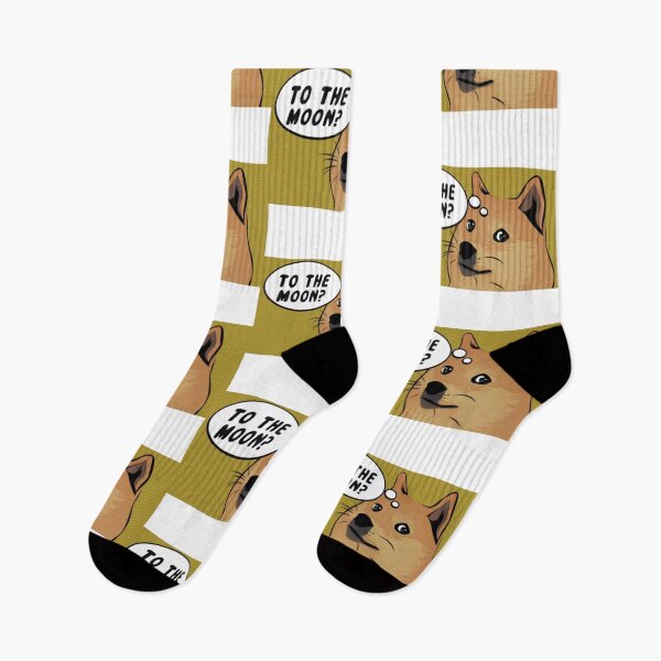Item preview, Dogecoin to the moon? , DogeCoin, to the moon, crypto meme designed and sold by SLV7R.