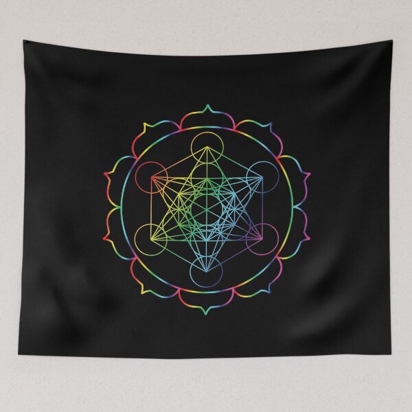 Item preview,  Metatron Cube  | Sacred Geometry | Rainbow designed and sold by ghost888.