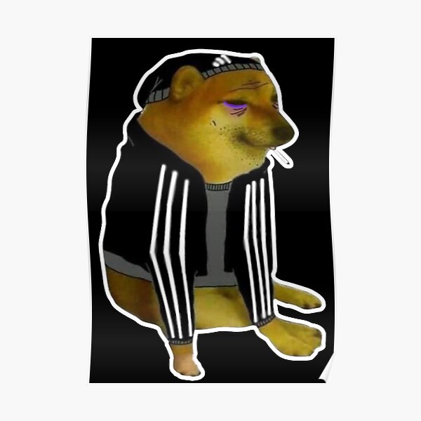 Cheems Slav Doomer Shiba Inu Poster