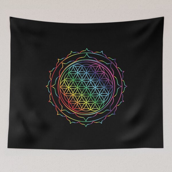Item preview, Flower of Life  | Sacred Geometry | Rainbow designed and sold by ghost888.