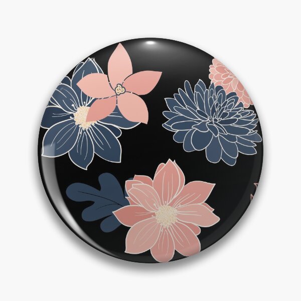 Item preview, Pink and Blue Dahlia Pattern - Plentiful Patterns Collection designed and sold by Trinket-Trickster.