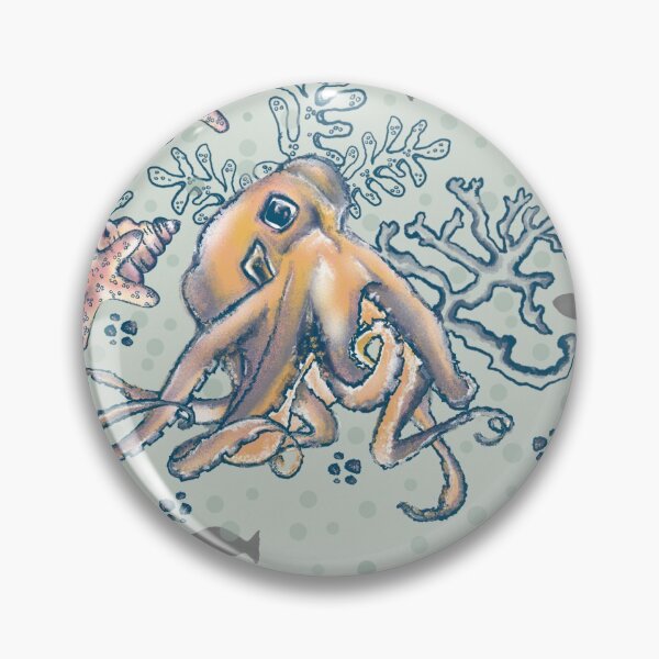 Item preview, Octopus Coral Reef/Pattern designed and sold by DebbieJoyArt.