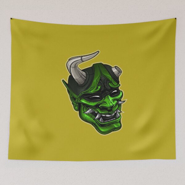 Item preview, portrait of a Japanese hannya mask designed and sold by Volonoff.