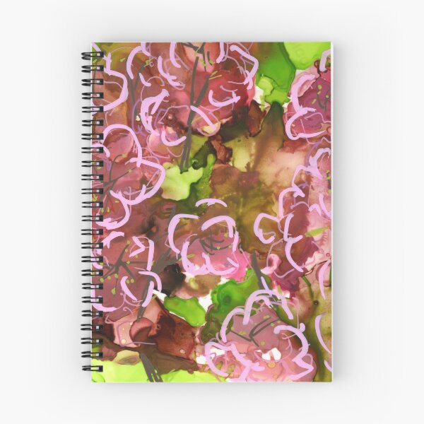 Item preview, Blossoms in alcohol ink and acrylic pen designed and sold by LymphomaLass.