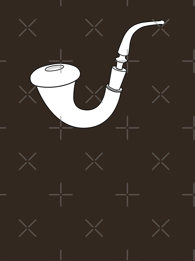 Calabash Pipe - Outline drawing by thedrumstick