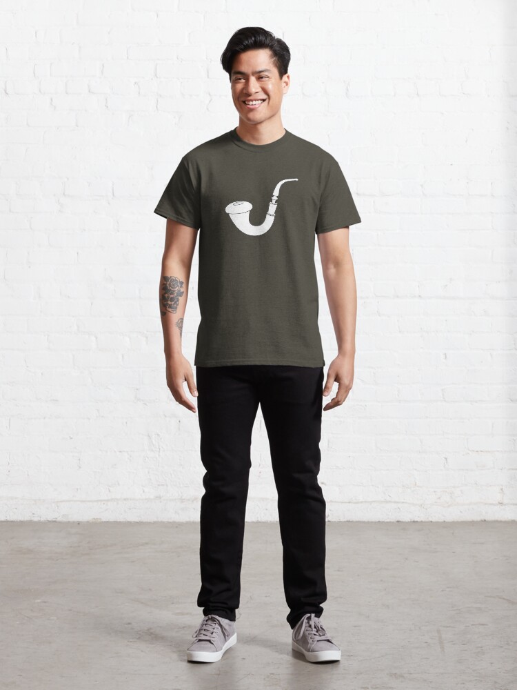 Alternate view of Calabash Pipe - Outline drawing Classic T-Shirt