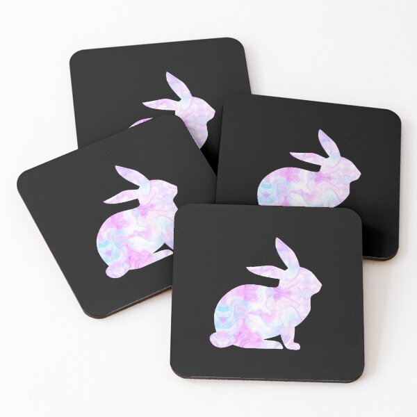 Item preview, Pink Marbled Pastel Bunny designed and sold by FaithAndForest.