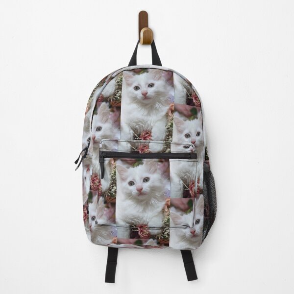 Item preview, White Norwegian forest ragdoll kitten designed and sold by Fluffycat2020.