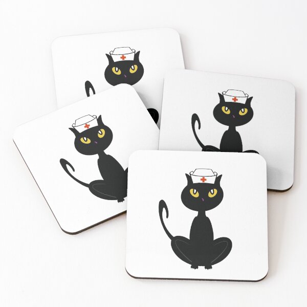 Item preview, Cat with Nurse Hat on Straight designed and sold by BusyMonkeys.
