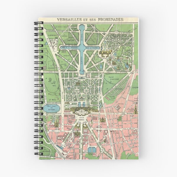 Item preview, Map of Versailles et ses Promenades, 1920 by Leconte designed and sold by nextstepdesigns.