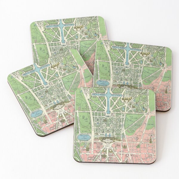 Item preview, Map of Versailles et ses Promenades, 1920 by Leconte designed and sold by nextstepdesigns.