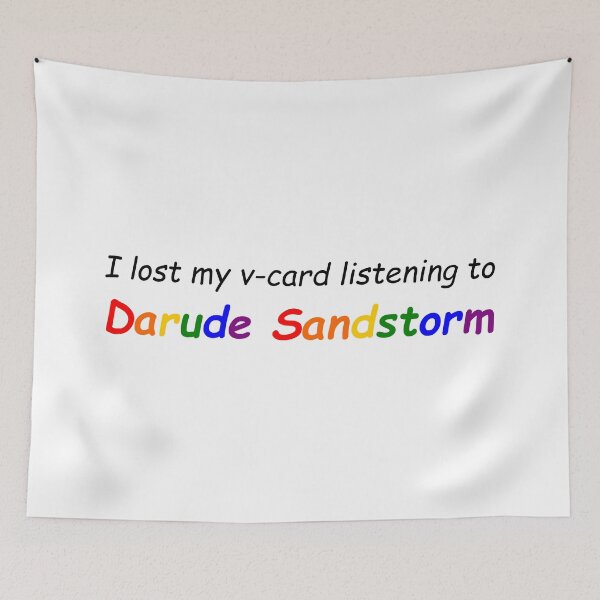 Item preview, I lost my v-card listening to darude sandstorm bumper designed and sold by cangurojoe.
