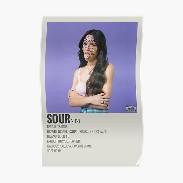 olivia rodrigo sour album Poster