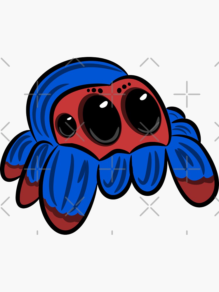 "Cute Jumping Spider" Sticker for Sale by STRSHADOW | Redbubble