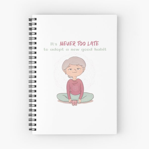 Item preview, Yoga Lady - Butterfly Pose - It's Never Too Late designed and sold by Rita Cuppari.