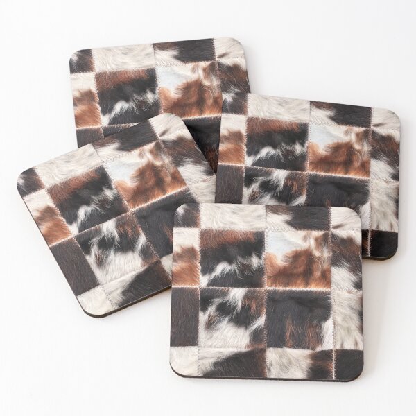 Item preview, Checkered cowhide fur designed and sold by IONcreatION.